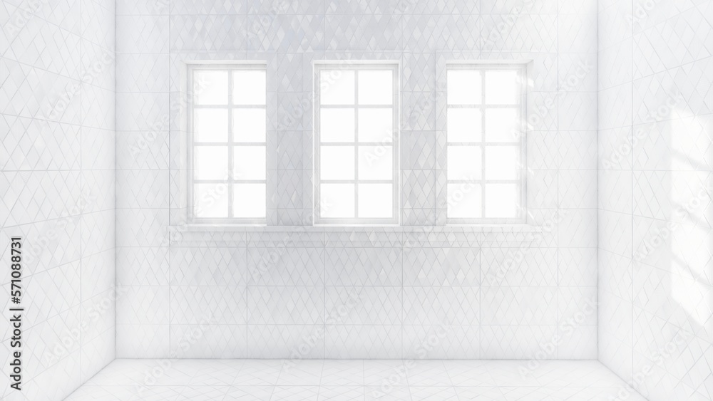 white room with window white room with window
