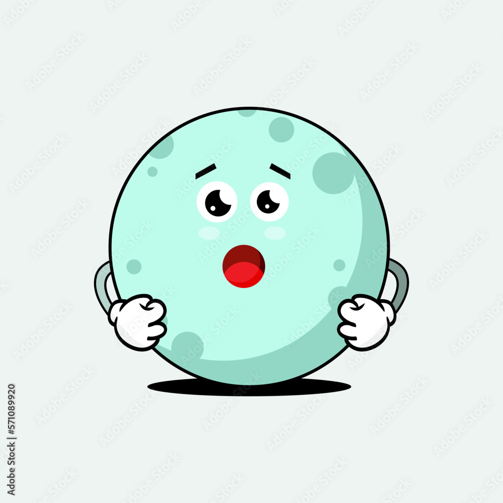 Fototapeta premium Adorable Cute Moon Character Vector Illustration