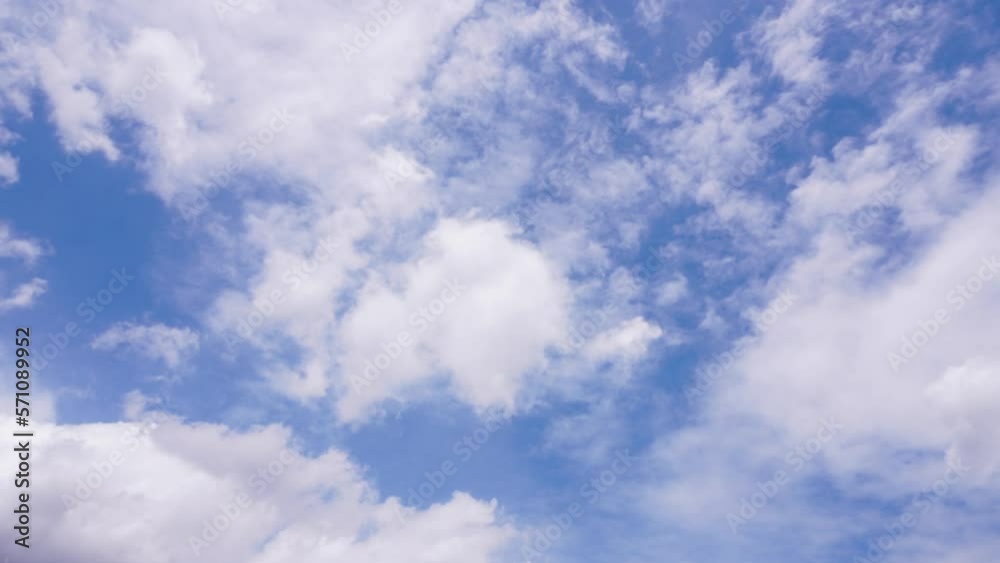 Timelapse loop of clouds in the blue sky. Timelapse loop of clouds in the blue sky.