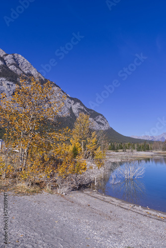 Lake Abraham in the Autumn