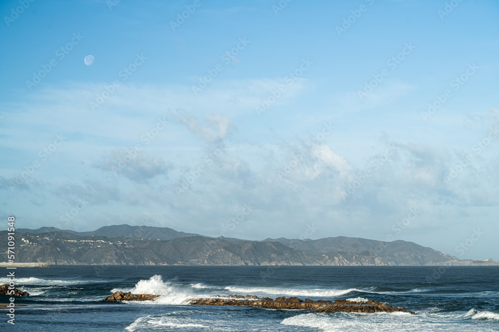 Fototapeta premium View of the coast of Skikda, North Algeria