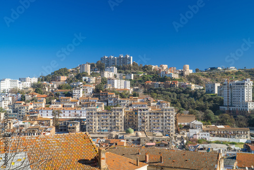 View of the buildings and streets of Skikda, North Algeria photo