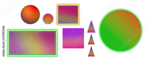 geometric color gradient glowing