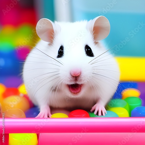 cute cartoon hamster 3d