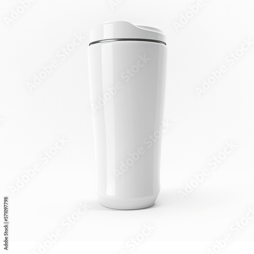 Blank White Coffee Tumbler for Your Next Design Project - AI Generated