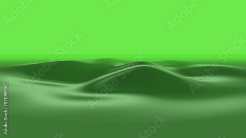 Wallpaper Mural Liquid and gradient green waves, motion abstract corporate, cosmos and futuristic style background Torontodigital.ca