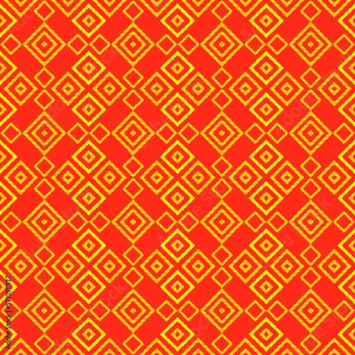 Draw yellow lines with red background, Design, Fabric patterns, Patterns for use as background.