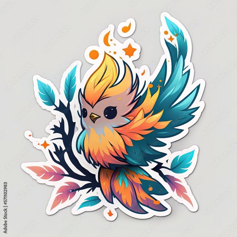 Phoenix Bird Magic sticker Phoenix Bird Magic sticker