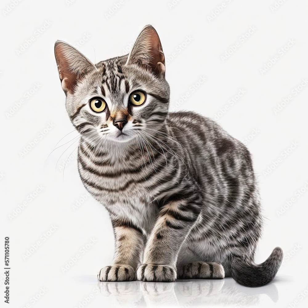 Obraz premium slim Ashera cat with Generative AI