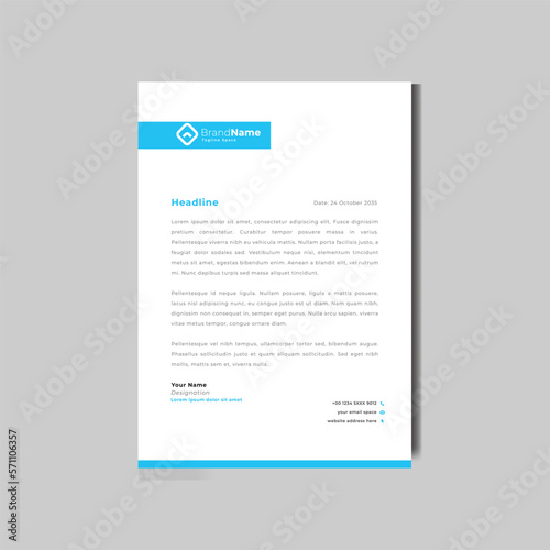Corporate modern letterhead design template creative modern letterhead design template for your project letterhead, letter head, Business letterhead design