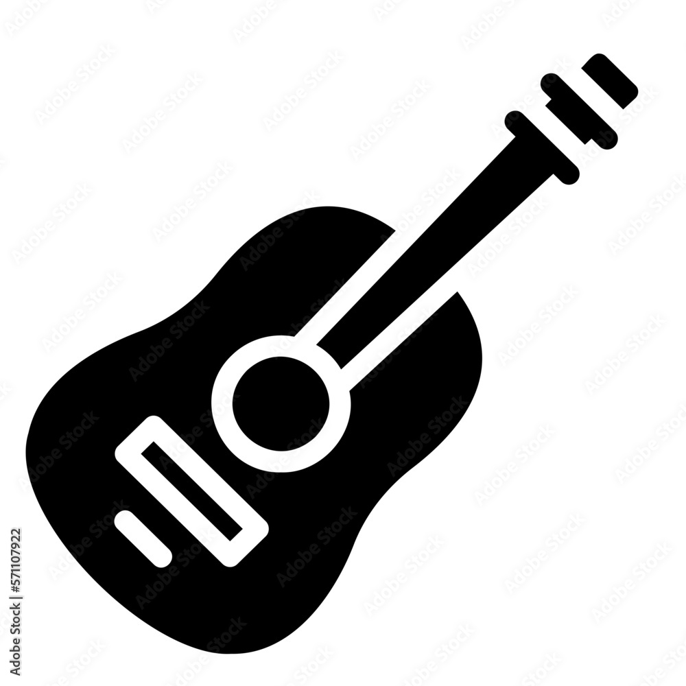 guitar glyph icon guitar glyph icon