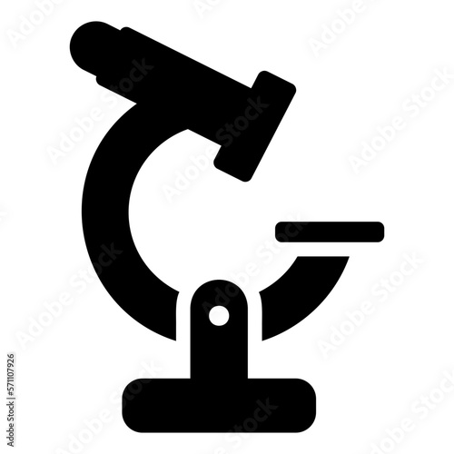 microscope glyph icon
