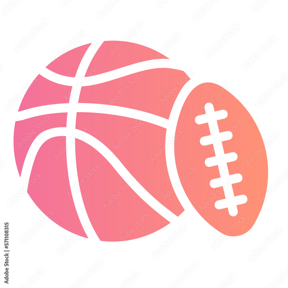 Fototapeta premium sport gradient icon