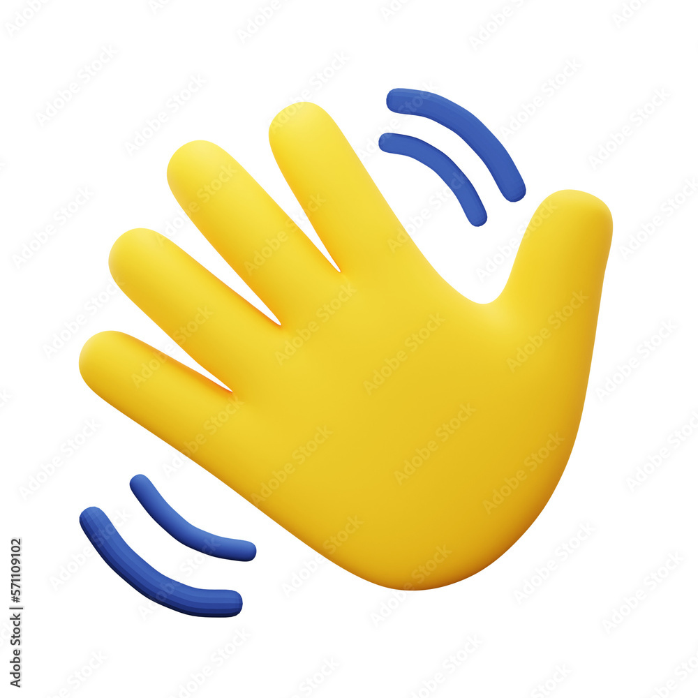 Fototapeta premium hand swing 3D Icon