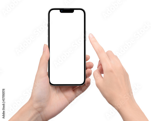 スマートフォンを操作する手の画像合成用素材 Fototapet