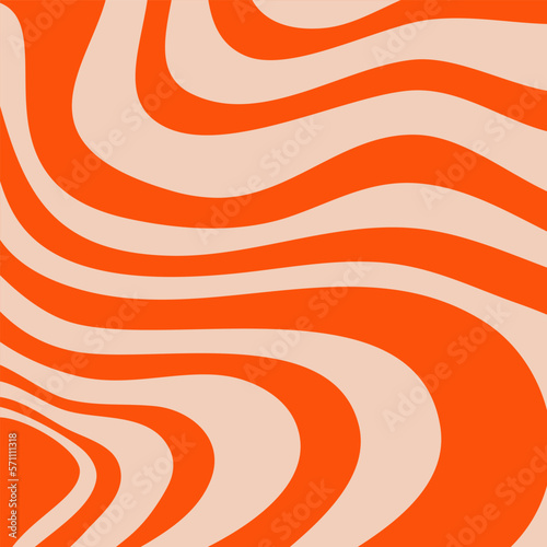 Psychedelic trippy y2k retro background swirl. Simple vector illustration. Groovy wave print. Vintage background. Psychedelic groovy spiral.