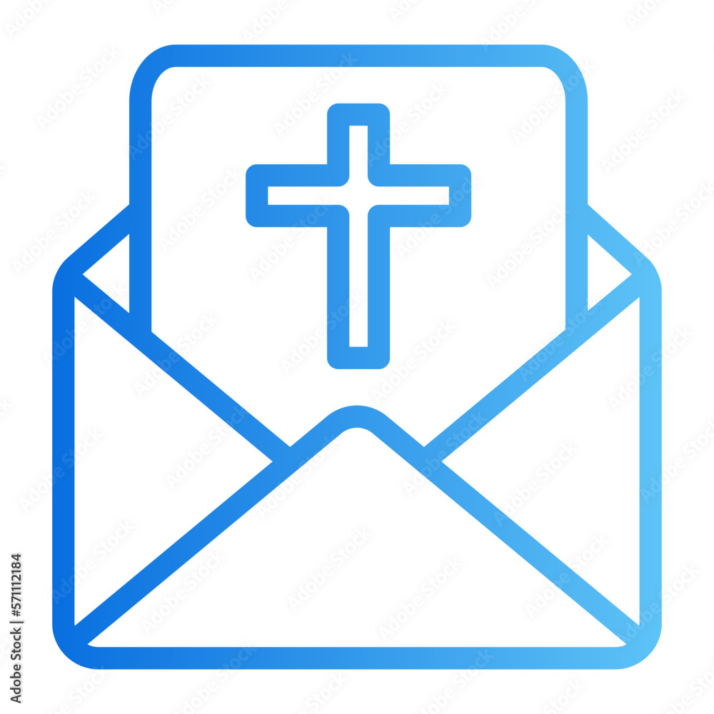 Obraz premium greeting card gradient icon