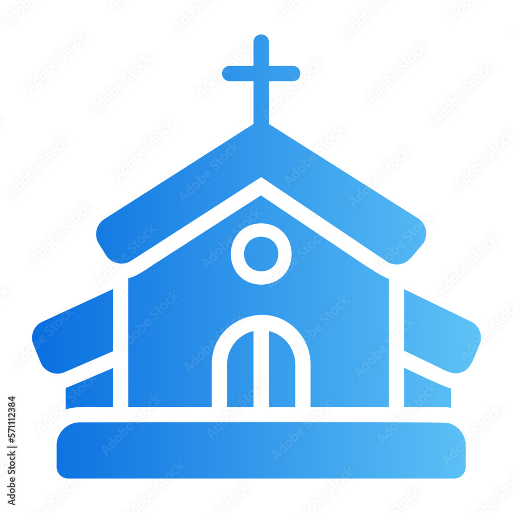 church gradient icon