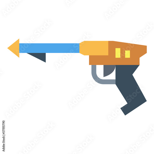 spear flat icon style