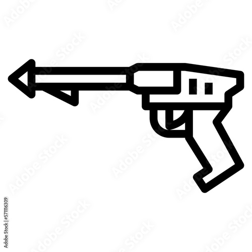 spear line icon style