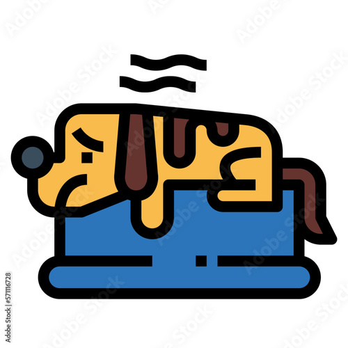 pet ill filled outline icon style