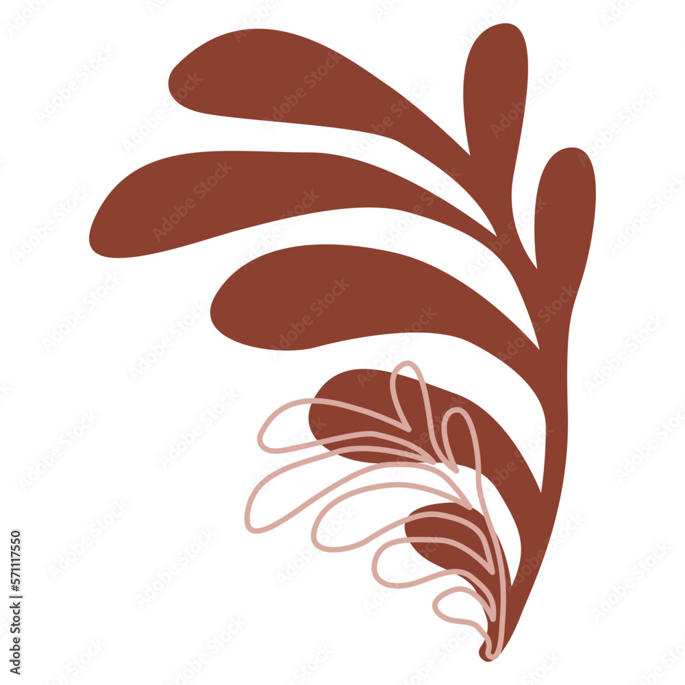 Fototapeta premium minimalist floral vector illustration