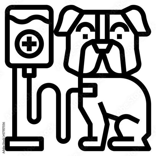 saline line icon style