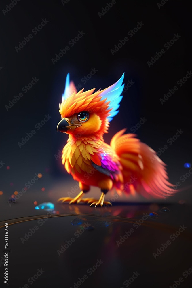 Obraz premium portrait of a colorful bird