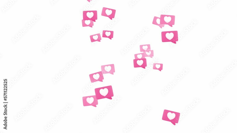 Social media Live style animated heart on white screen. Social media Live style animated heart on white screen.
