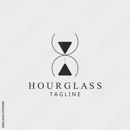 hourglass logo vector illustration design for use brand company sign