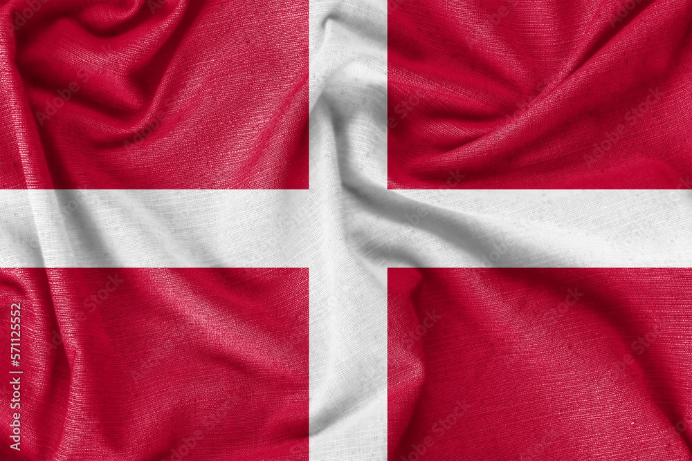 Fototapeta premium Sovereign Military Order of Malta country flag background realistic silk fabric