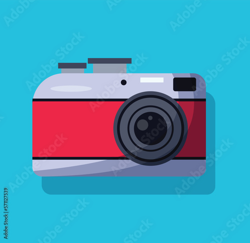 photo camera isolated vector illustration 