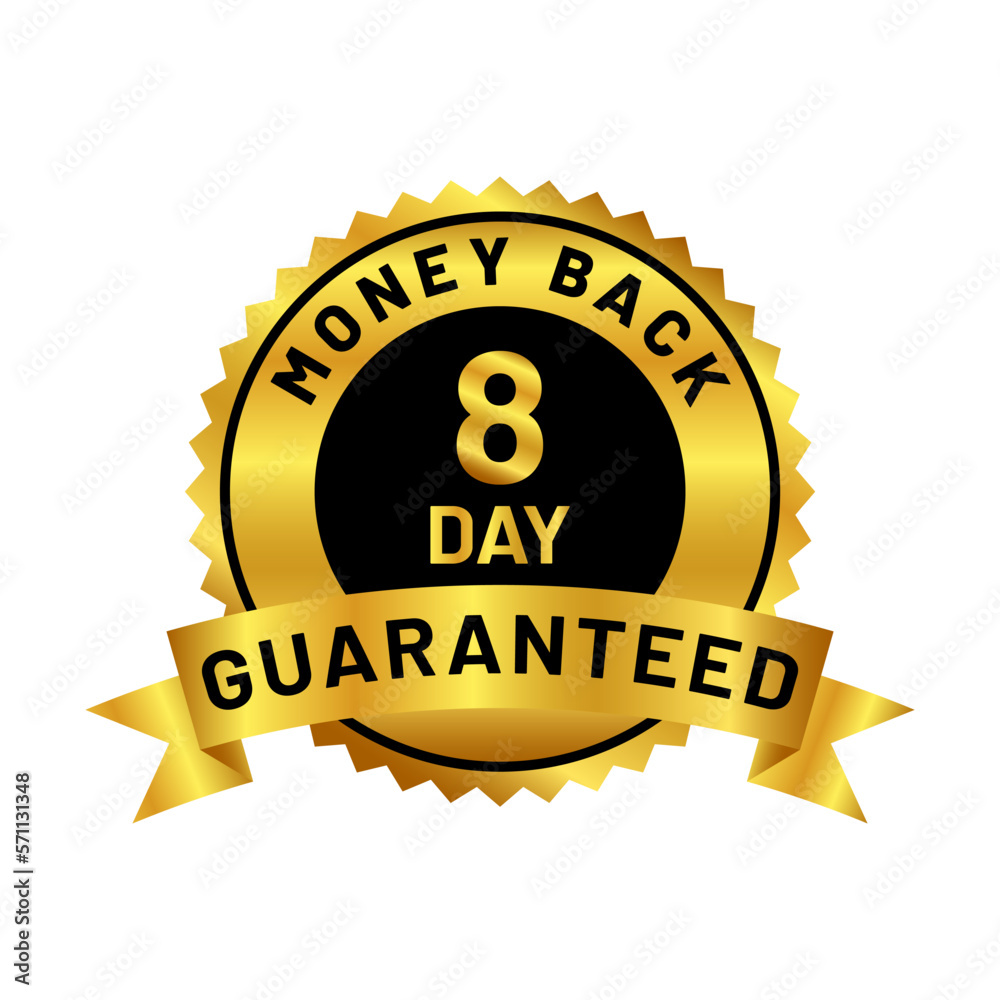 money back guaranteed badge in gold color money back guaranteed badge in gold color