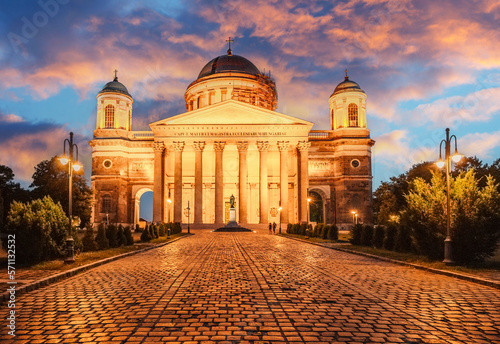 Esztergom Basilica. Primatial Basilica of the Blessed Virgin Mary Assumed to Heaven and St Adalbert. Mother church of the Archdiocese of Esztergom photo