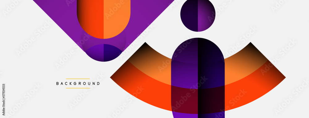 Trendy shapes, color minimal design composition, lines and shadows for wallpaper banner background or landing page Trendy shapes, color minimal design composition, lines and shadows for wallpaper banner background or landing page