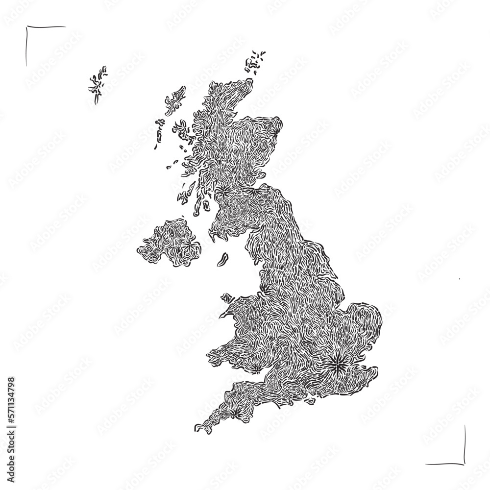 Obraz premium United Kingdom map