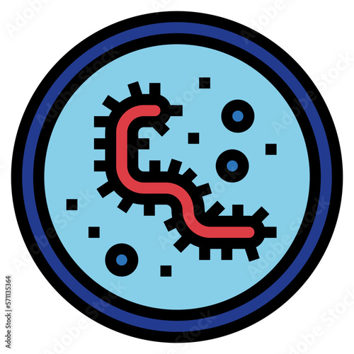 ebola filled outline icon style