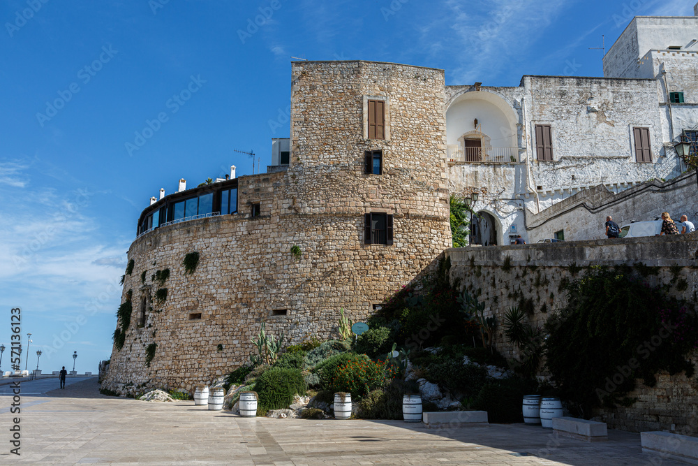 Details from old stone castle in the city of Castellaneta Details from old stone castle in the city of Castellaneta
