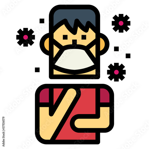 Bad Health filled outline icon style