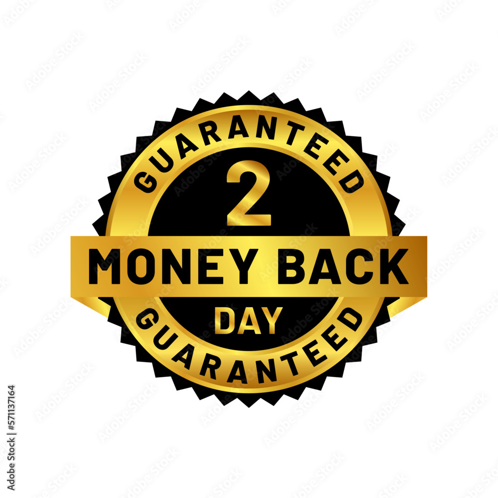money back guaranteed badge in gold color money back guaranteed badge in gold color