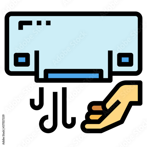 hand dryer filled outline icon style