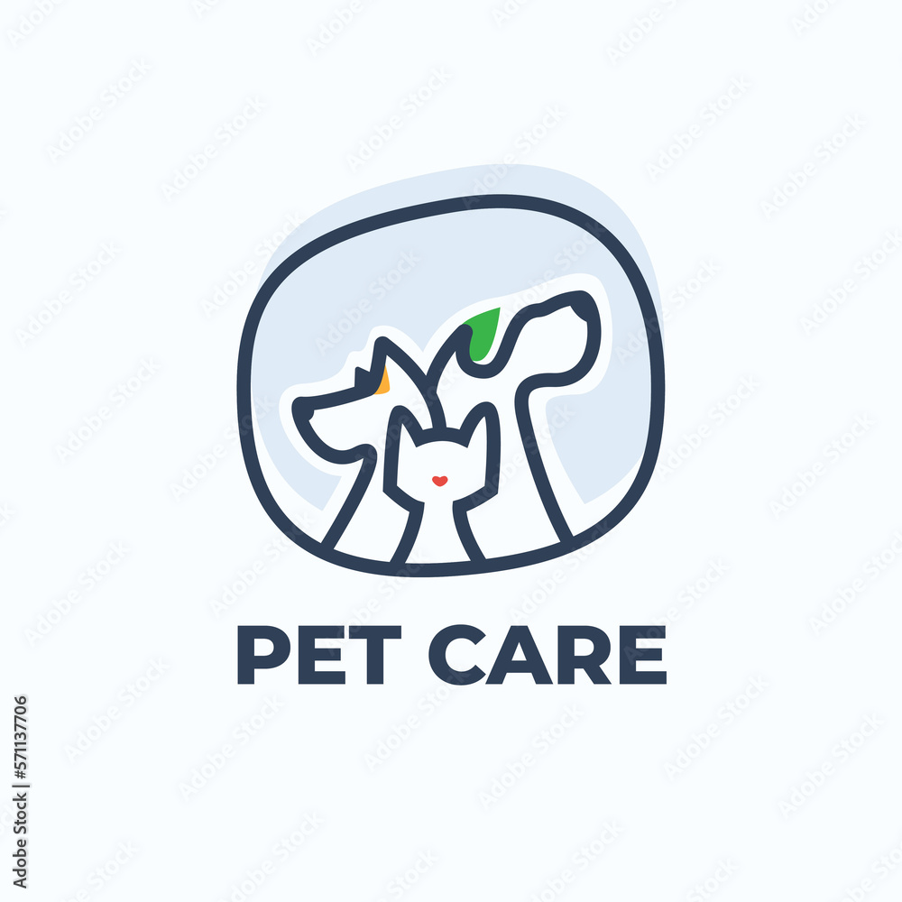 Dog and Cat logo, suit for your pet store, cat dog food or clinic logo Dog and Cat logo, suit for your pet store, cat dog food or clinic logo