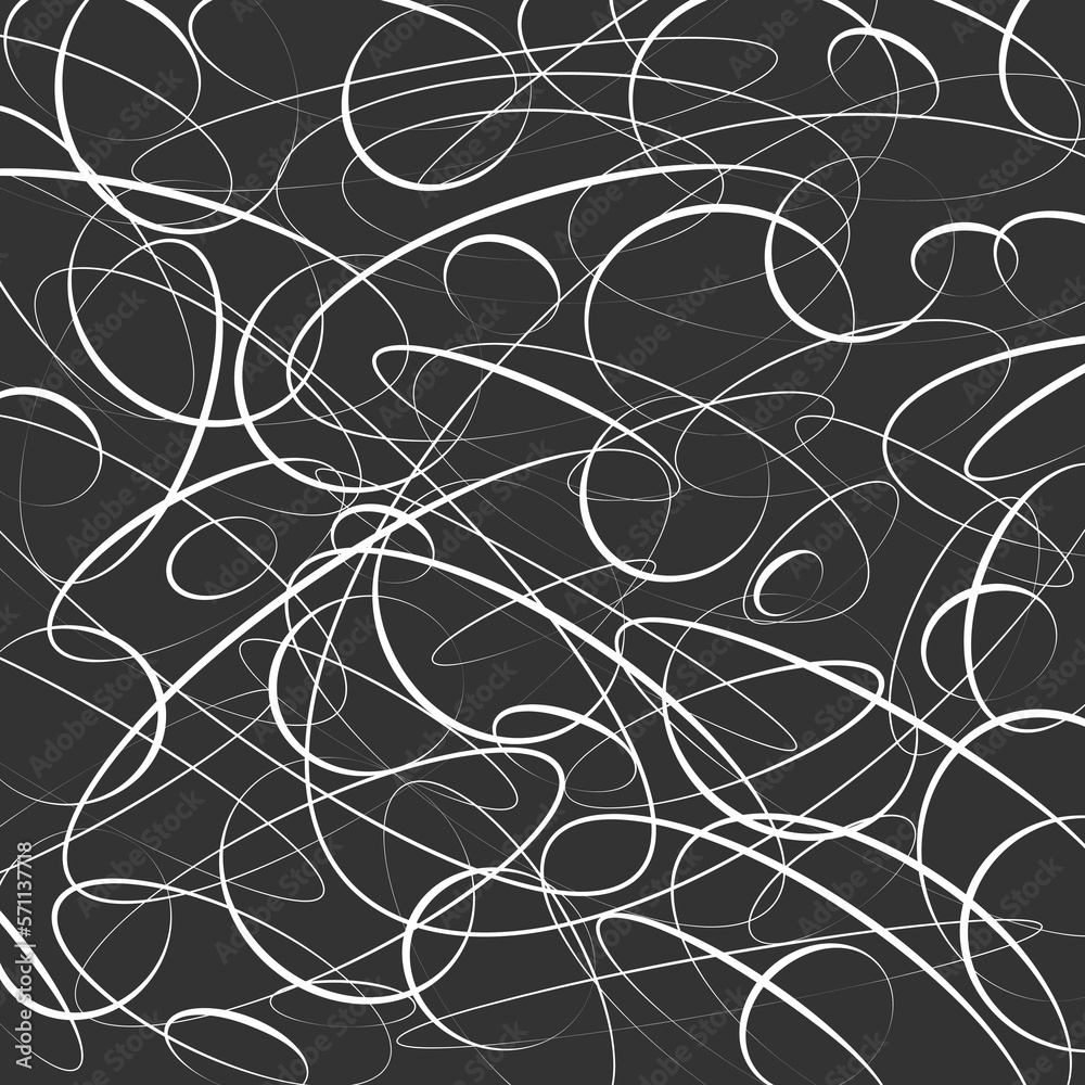 Abstract vector illustration with randomly scattered ovals. Background for decoration and design.