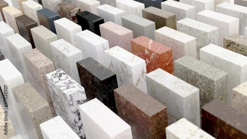 kitchen and bathroom countertops and backsplash, marble granite quartz color samples