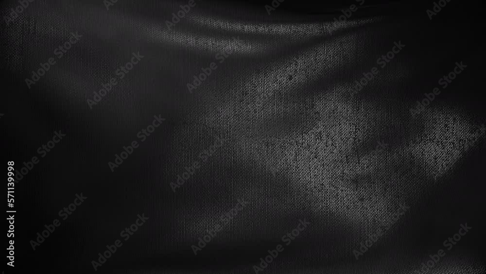 Waving luxury black cloth texture. Abstract background. Good for text or logo placement.