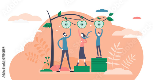 Equality illustration, transparent background. Same status possibly flat tiny person concept. Honest different social group division for fair result outcome. Society collaboration scene.