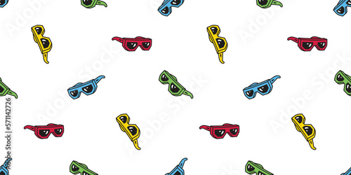 sunglasses seamless pattern eyeglasses vector eyewear fashion gear clothing item cartoon doodle repeat wallpaper gift wrapping paper tile background illustration design isolated