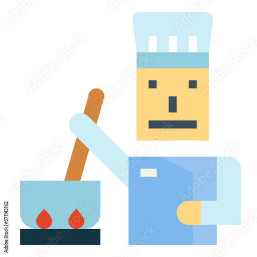 cooking flat icon style