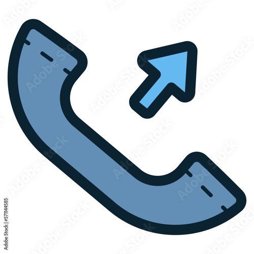 outgoing phone call icon