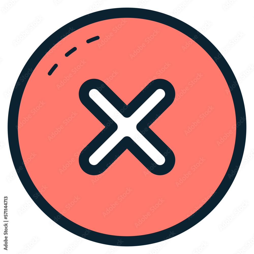 Obraz premium cancel sign icon